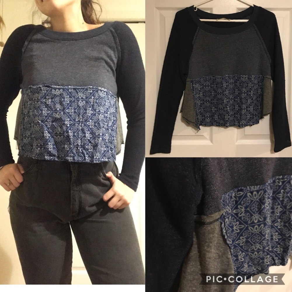 Hippie Blue Patch Crop Top